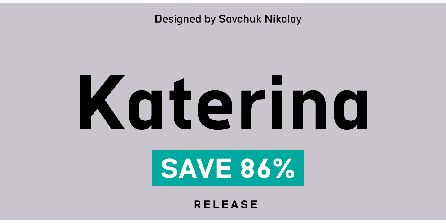 Katerina Medium Font preview